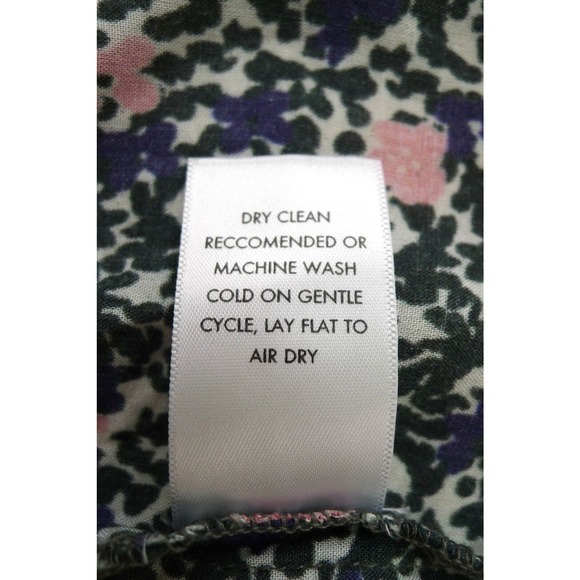 APIECE APART Olivia Floral Smocked Long Sleeve Mini Dress Shopbop 12 XL $325 - Picture 10 of 12